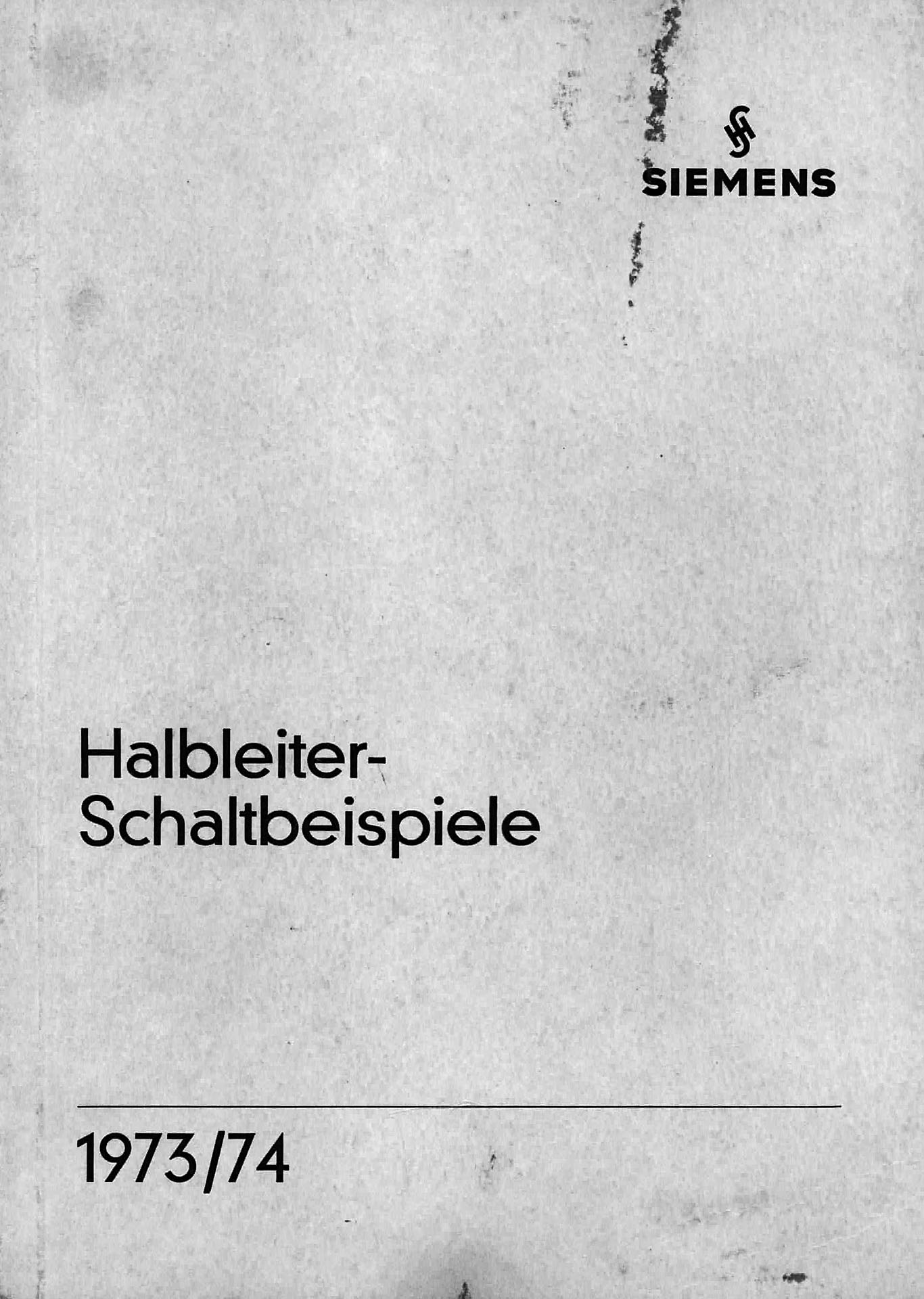 Halbleiter - Schaltbeispiele 1973/74
